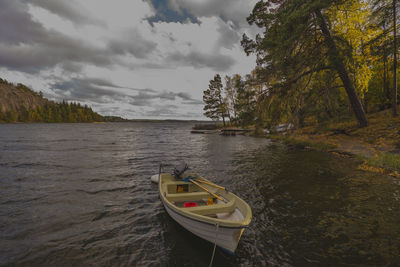 Boat in lake