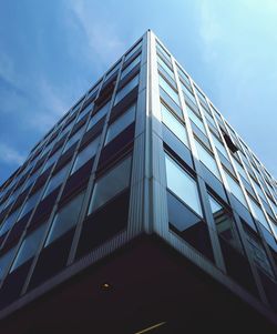 Low angle view of modern building against sky