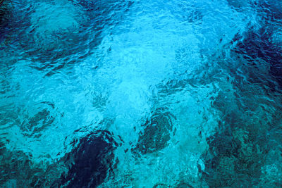 Blue turquoise mediterranean sea