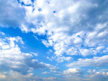 Low angle view of clouds in sky