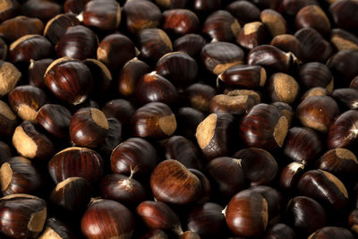 Full frame shot of chestnuts