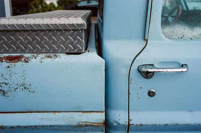 Close-up of rusty car