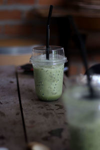 Close-up of drink on table