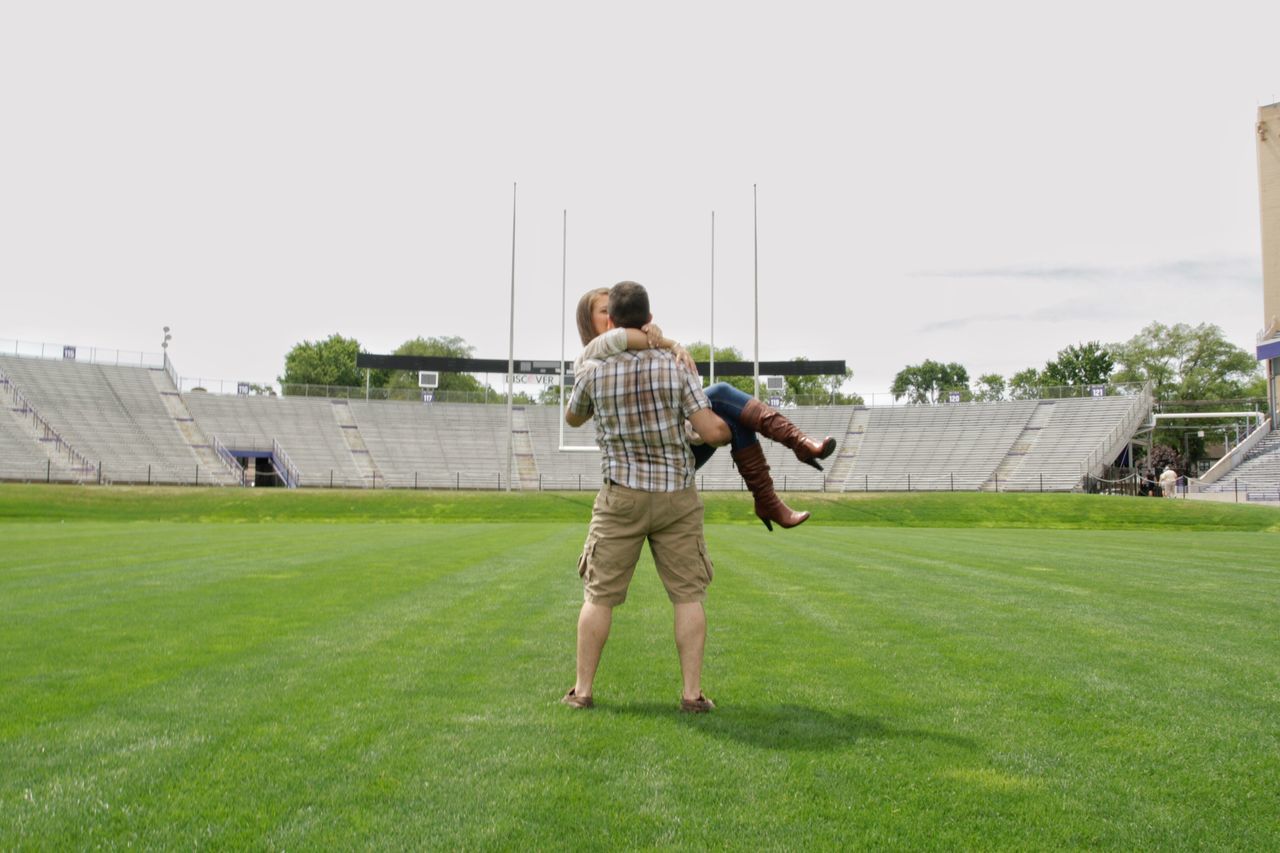 Football couple