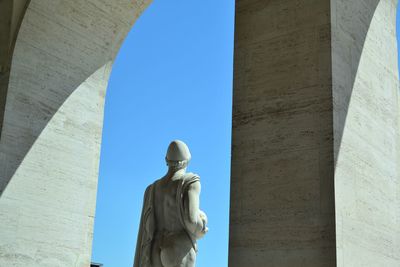 Low angle view of statue