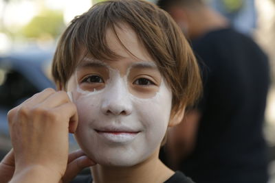 Close-up portrait of boy