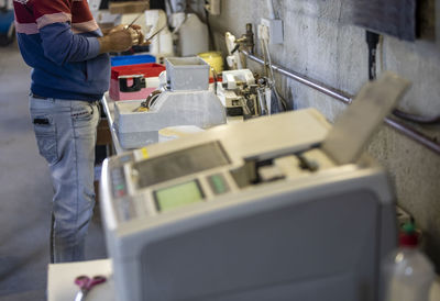 Man working in factory