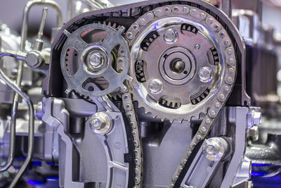 Close-up of machine part