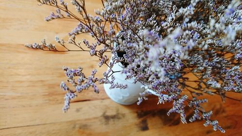 Close-up of flowers on table