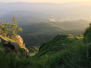 Scenic view of mountains