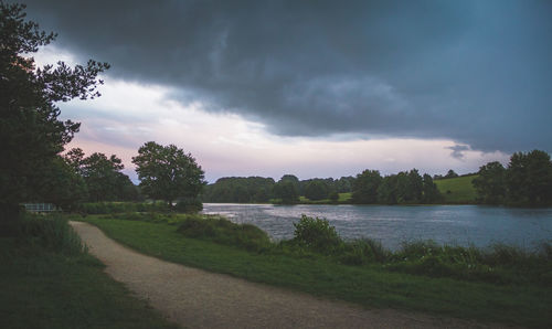 Scenic view of landscape against sky