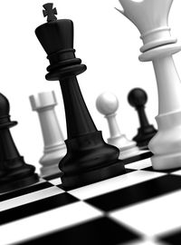 Close-up of chess board