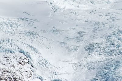 Full frame shot of sea wave during winter