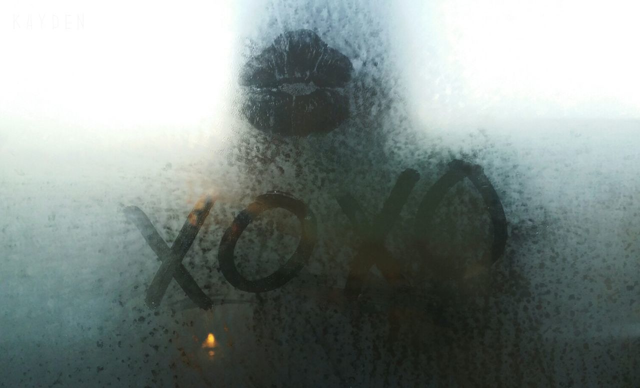 text, western script, indoors, communication, close-up, wall - building feature, metal, number, no people, water, weather, glass - material, day, wet, reflection, capital letter, part of, graffiti, ideas