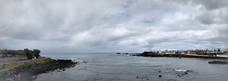 Panoramic view of sea against sky