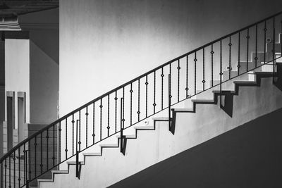 Low angle view of staircase against building