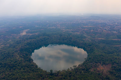 Aerial view of landscape against sky