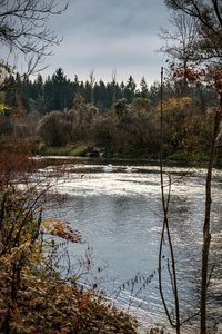 Scenic view of river against sky