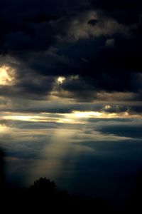 Scenic view of dramatic sky