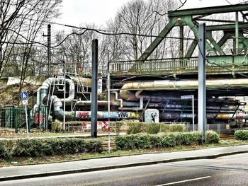 View of amusement park against sky