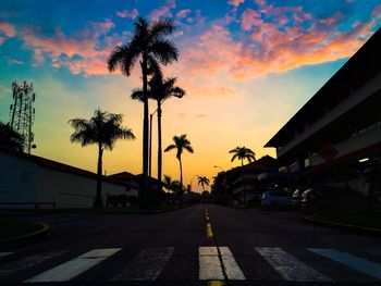 Road at sunset