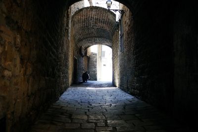 Corridor of historic building