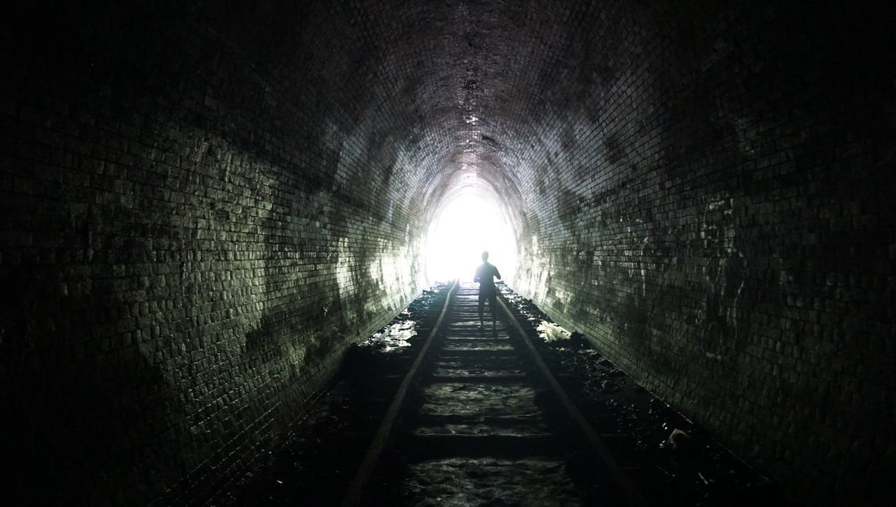 RAILROAD TRACK TUNNEL