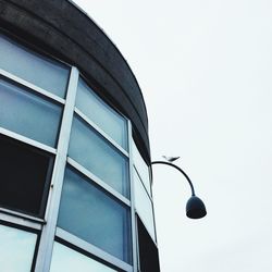 Low angle view of street light against clear sky