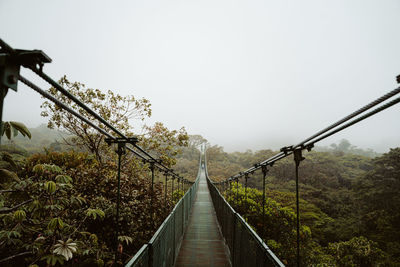 Low angle view of bridge against clear sky