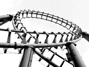 Low angle view of amusement park