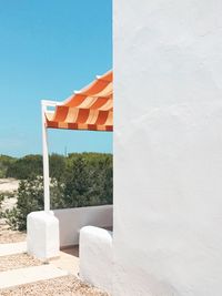 Close-up of flag against sky