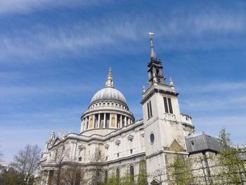 Low angle view of building against sky