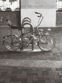 Bicycle on sidewalk