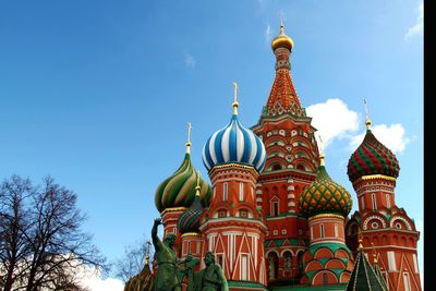 Low angle view of cathedral against sky