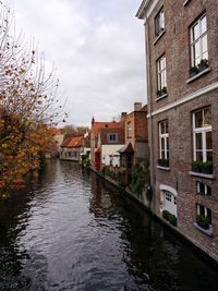 Bridge over river against sky