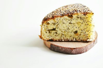 Close-up of food on white background