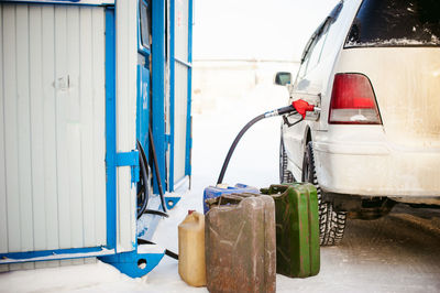 Fuel pump refueling car