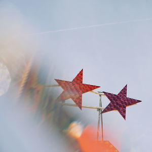 Close-up of stars against sky