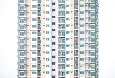 Low angle view of modern building against sky