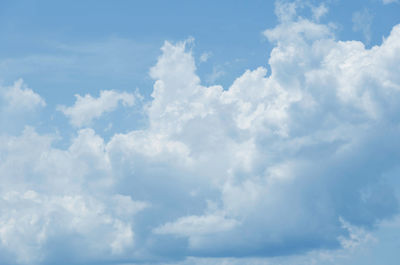 Low angle view of clouds in sky