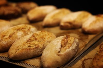 High angle view of cookies