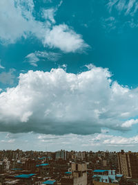 Low angle view of buildings against sky