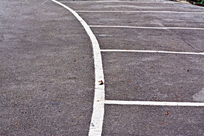 Road marking on road