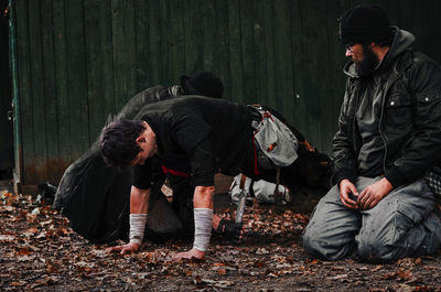 People in the forest