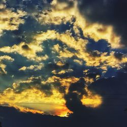 Scenic view of sky during sunset