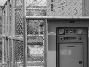 Close-up of metal wall