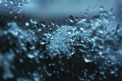 Full frame shot of wet glass