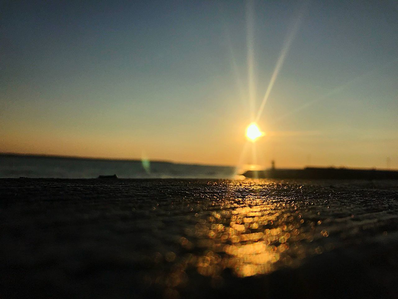 SCENIC VIEW OF SEA DURING SUNSET