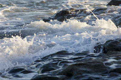 Close-up of sea waves