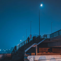 Bridge over river against clear sky